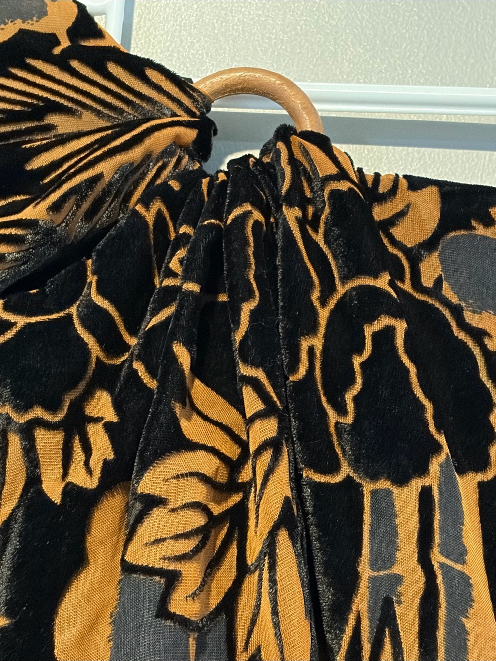 Anthropologie Let Me Be Burnout Velvet Cut Out Maxi Dress XL - Picture 6 of 13
